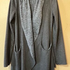 Cecico Charcoal Open Front Cardigan